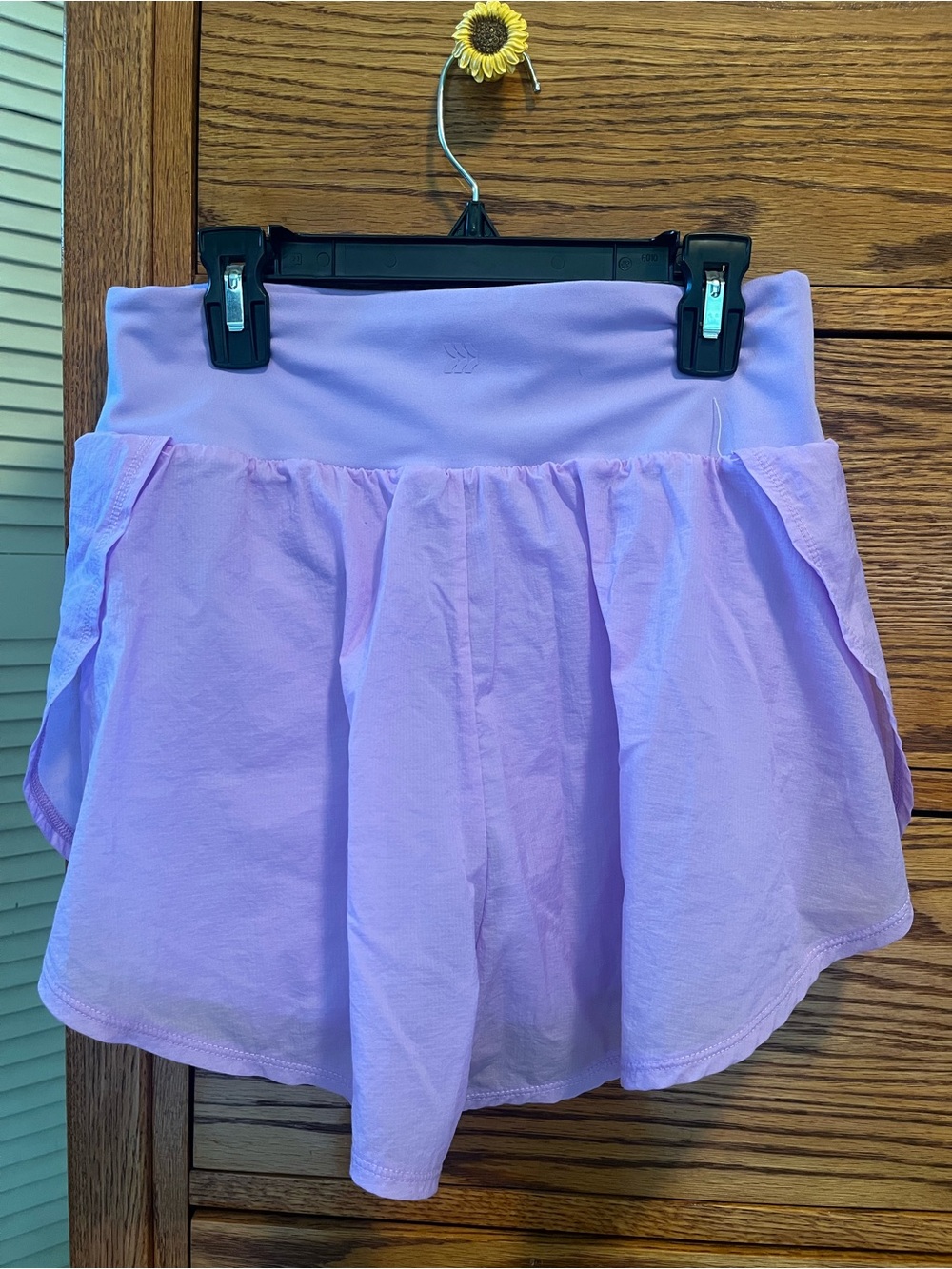 all in motion Light Purple Women's Athletic Shorts with built-in spandex - Picture 2 of 4
